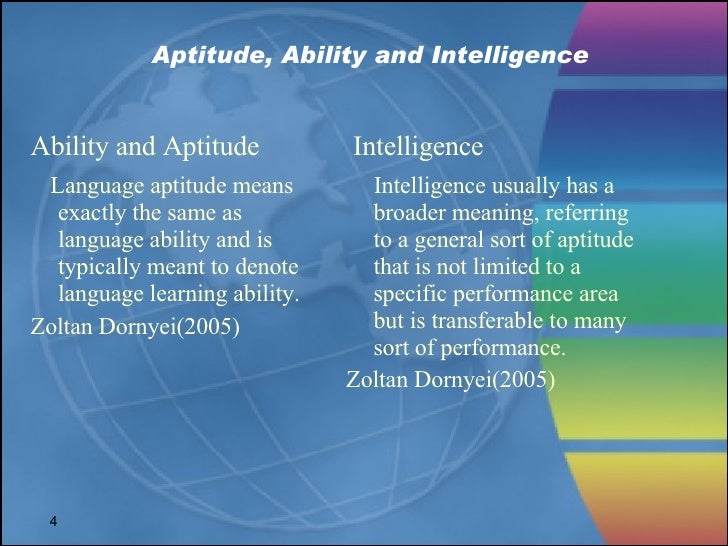 Ability Vs Aptitude Tests