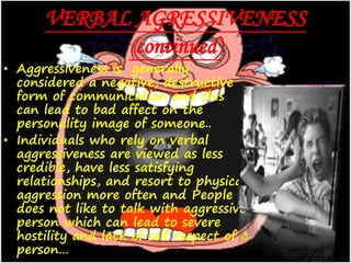 AGRESSIVENESS IN STUDENTS | PPTX
