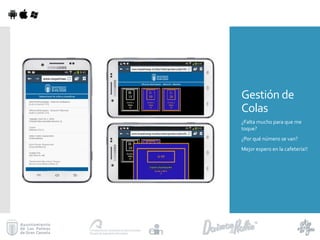 Gestión de
Colas
¿Falta mucho para que me
toque?
¿Por qué número se van?
Mejor espero en la cafetería!!
 