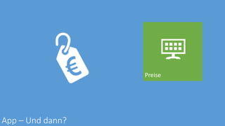 App – Und dann?
Preise
 
