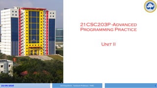 Advanced Programming practice Unit 2 pptx | PPTX