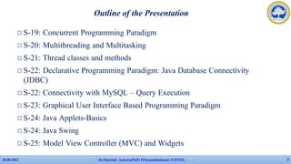 advanced programming education with java and connecting database | PPTX