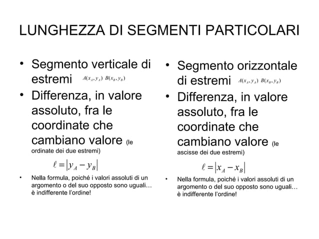 Appunti di geometria analitica della retta | PPT