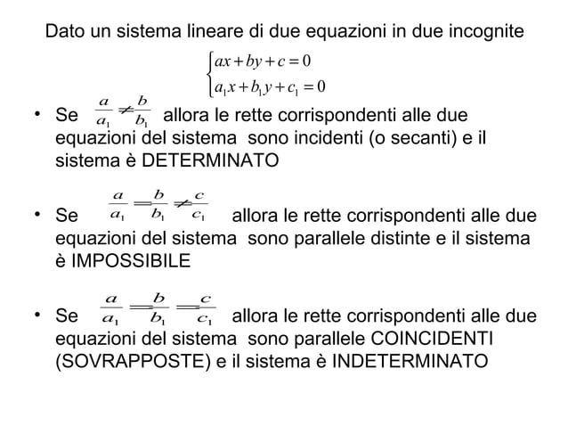 Appunti di geometria analitica della retta | PPT