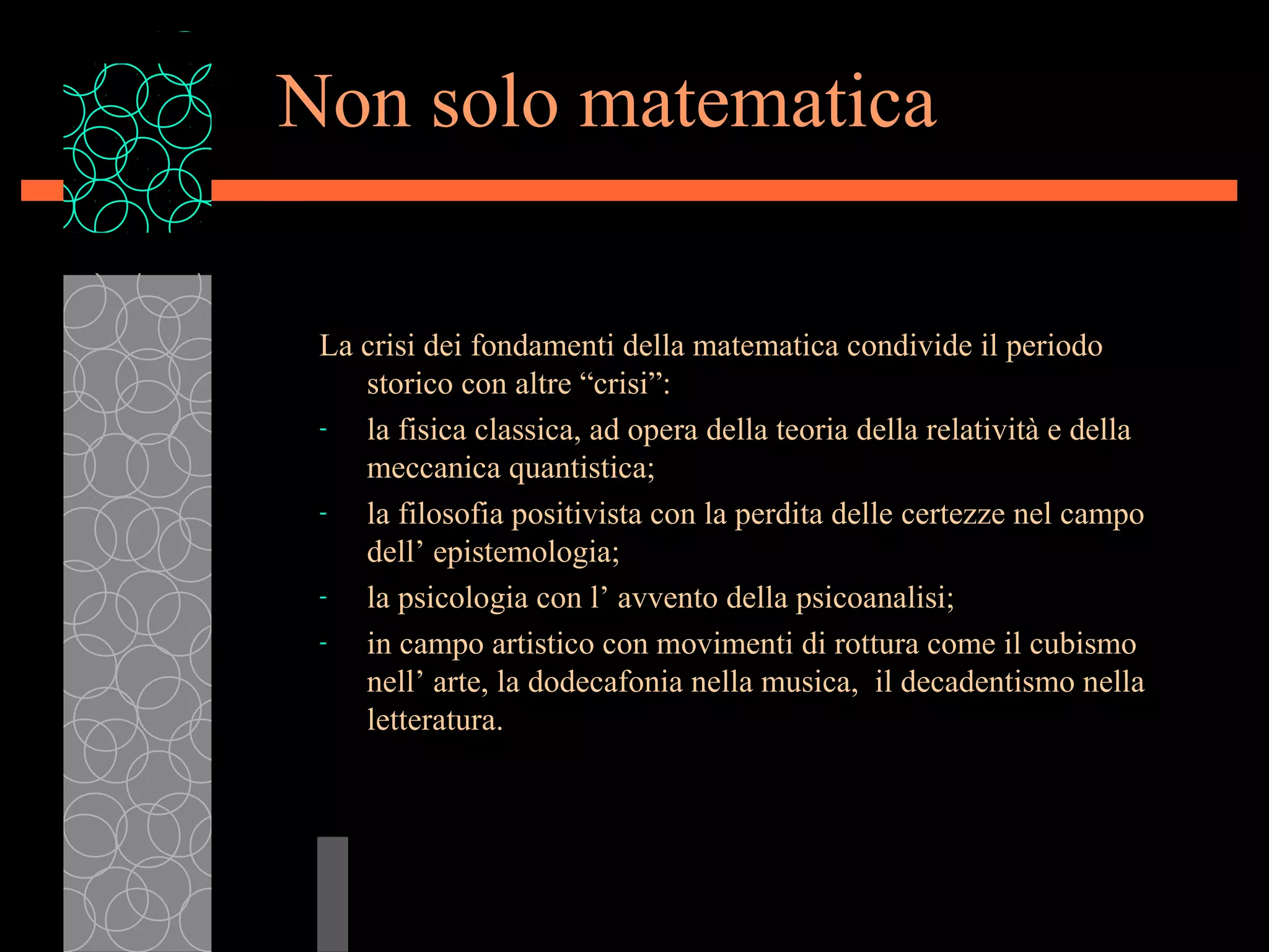Appunti sulla crisi dei fondamenti della matematica | PPT