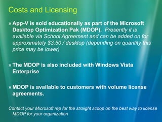 The first time the Server delivers “just enough” code (20-40%) to client or TS machine. As more code is needed, it is dynamically delivered.