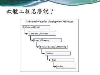 軟體工程怎麼說？

 