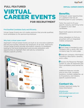 AppVault Virtual Career Events One Sheet
