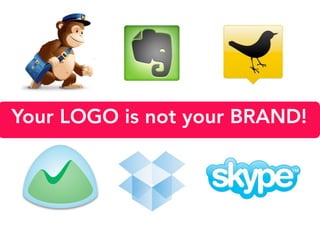 Your LOGO is not your BRAND!
 