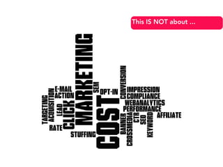 This IS NOT about ...
 