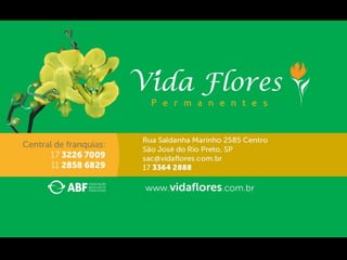 Vida Flores Permanentes - Franquias