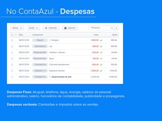Gerenciando sua empresa com o ContaAzul