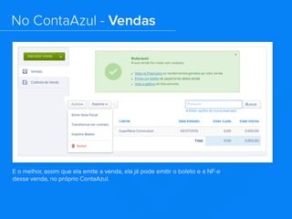 Gerenciando sua empresa com o ContaAzul