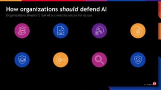 Secure applications Secure APIs
How organizations should defend AI
Organizations shouldn’t fear AI but need to secure for its use
17 © 2025 F5
Secure access Protect data
Protect training
data G
pipeline
Prevent
resource
exhaustion
Gain operational
visibility
Defend IP
 