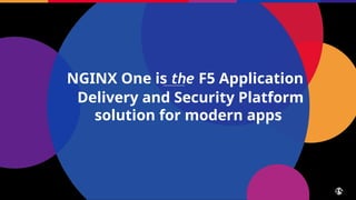 NGINX One is the F5 Application
33 ©2025 F5
Delivery and Security Platform
solution for modern apps
 