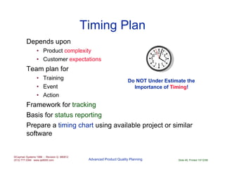 Comprehensive Guide to Advanced Product Quality Planning (APQP) in ...