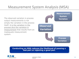 Msa Process Variation APQP Training Content with the full of details of | PPTX