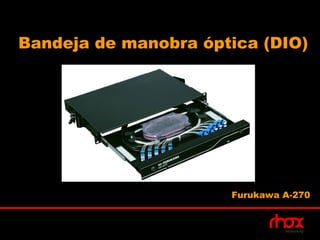 Bandeja de manobra óptica (DIO)




                      Furukawa A-270
 