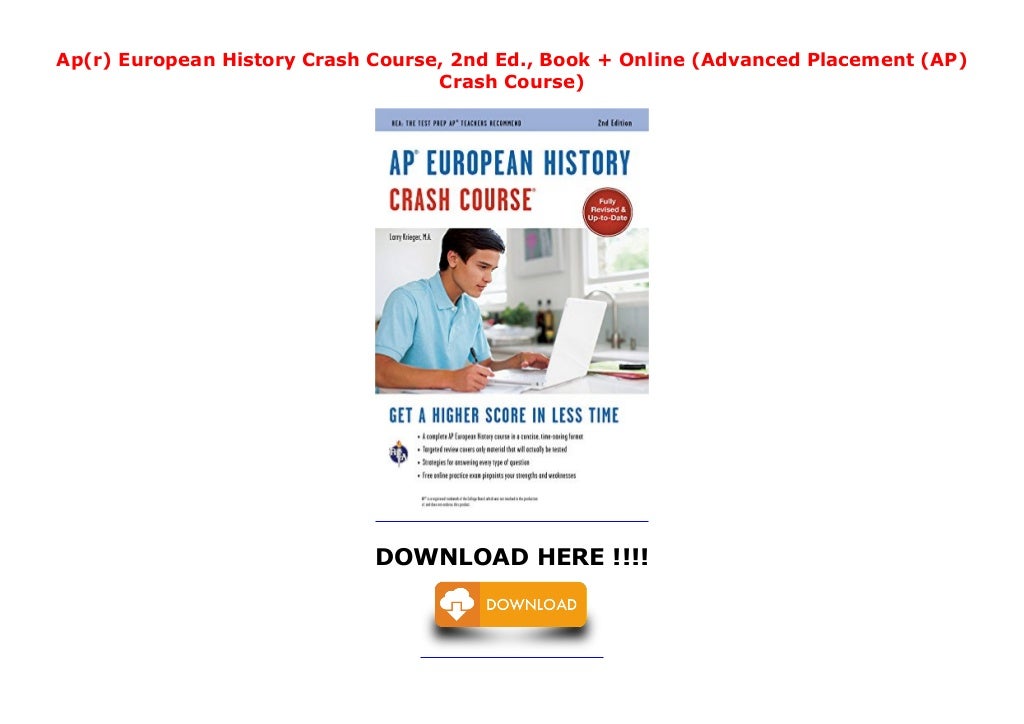 Ap(r) European History Crash Course, 2nd Ed., Book + Online (Advanced…