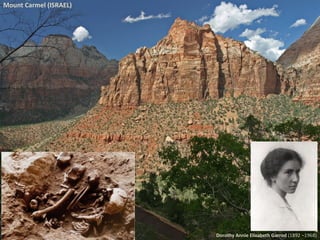 Dorothy Annie Elizabeth Garrod (1892 –1968)
Mount Carmel (ISRAEL)
 