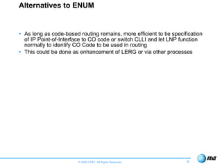 VoIP, Portability, and the Evolution of Addressing | PPT