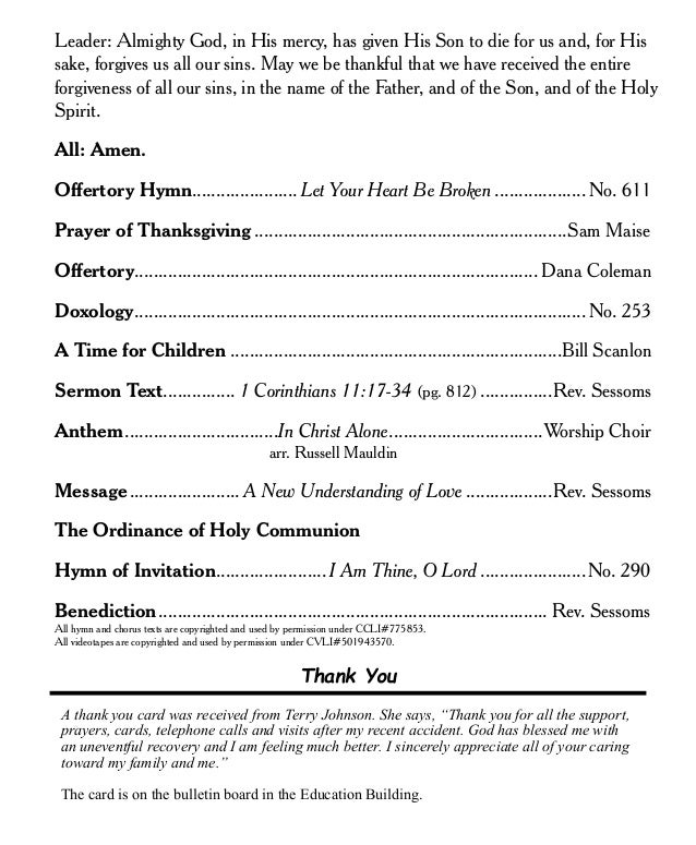Knightdale Baptist Church April 12, 2015 Worship Bulletin Knightdale Baptist Church April 12, 2015 Worship Bulletin