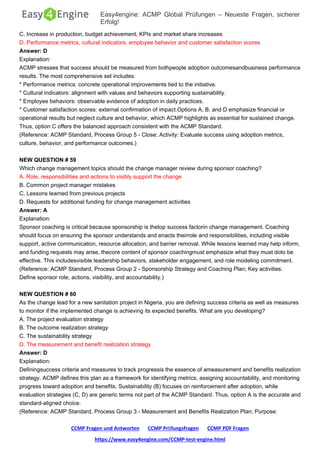 Sample Ccmg Test Example Certified Change Management Professional (CCMP) Exam Q&A and Study ...