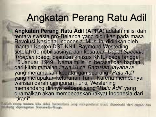 Apra Angkatan Perang Ratu Adil Sman 1 Kejayan Kab Pasuruan