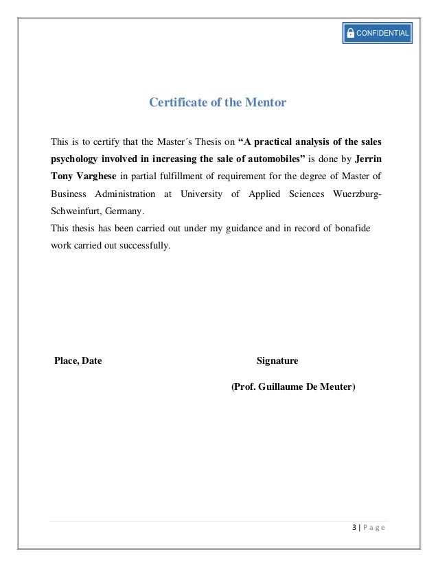 Dissertation sales management