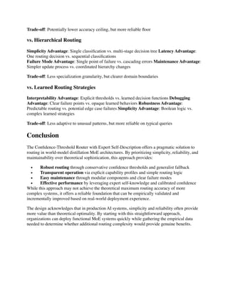 A Practical Approach to MoE Routing in World-Model Distillation MoE ...