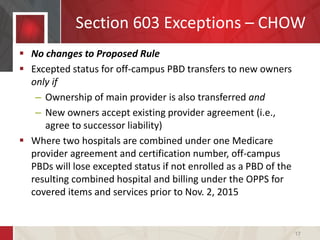 A Practical Assessment of CMS’s Changes to Provider-Based Reimbursement ...