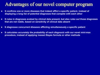 A Practical Computer Program That Diagnoses Diseases In Actual Patients