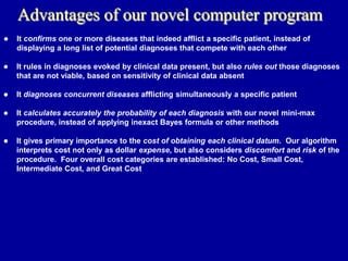 A Practical Computer Program That Diagnoses Diseases In Actual Patients