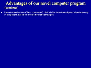 A Practical Computer Program That Diagnoses Diseases In Actual Patients