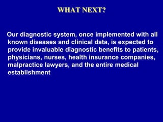 A Practical Computer Program That Diagnoses Diseases In Actual Patients