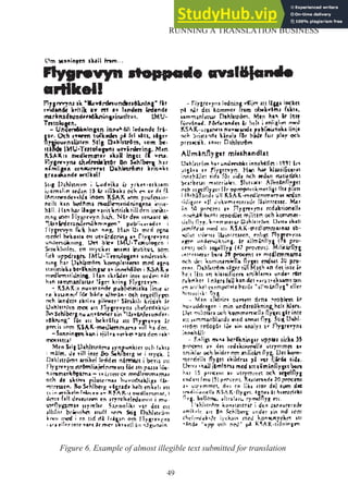 49
RUNNING A TRANSLATION BUSINESS
Figure 6. Example of almost illegible text submitted for translation
 