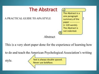 A practical guide to apa style updated 2.0 | PPTX