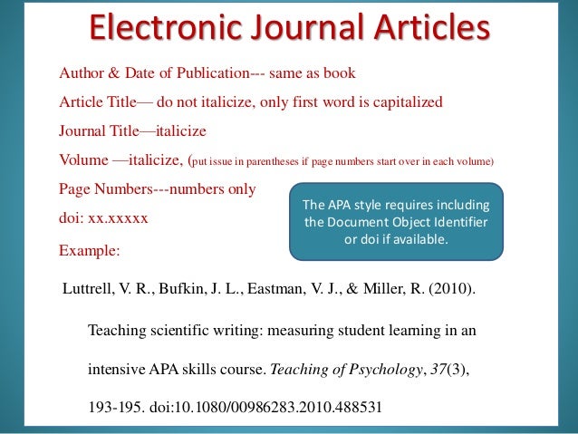 A practical guide to apa style updated 2.0