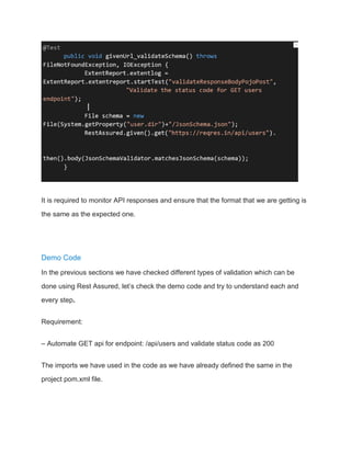 A Practical Guide to Automating End-to-End API Testing | PDF