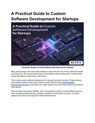 Complete Guide to Custom Software Development for Startups | PDF