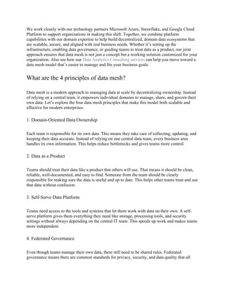 A Practical Guide to Data Mesh Architecture Blog.docx