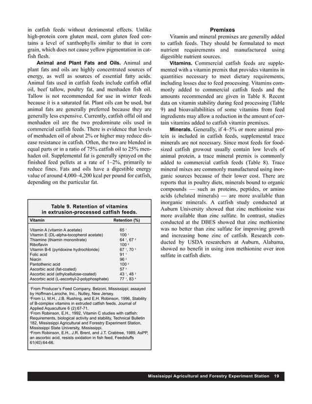 A practical guide to nutrition,feeds and feeding of catfish