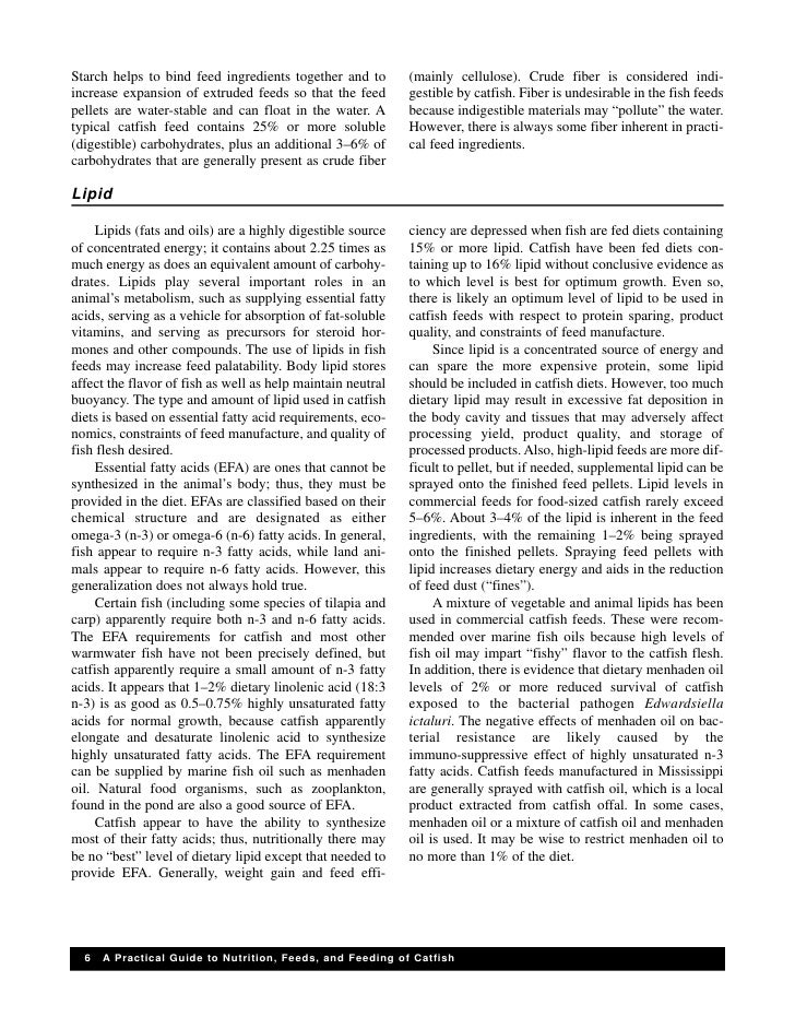 A practical guide to nutrition,feeds and feeding of catfish