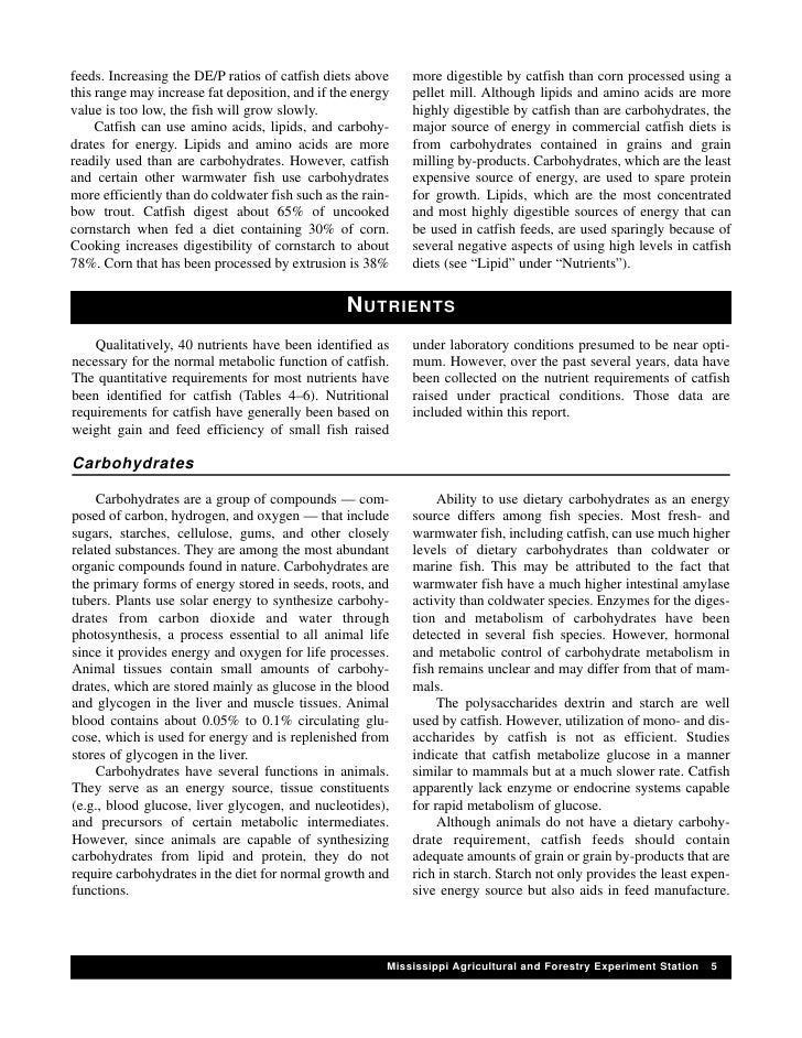 A practical guide to nutrition,feeds and feeding of catfish