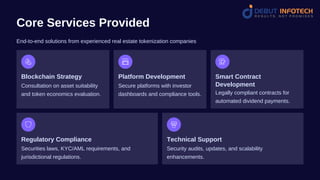 A Practical Guide to Real Estate Tokenization Company Solutions | PDF