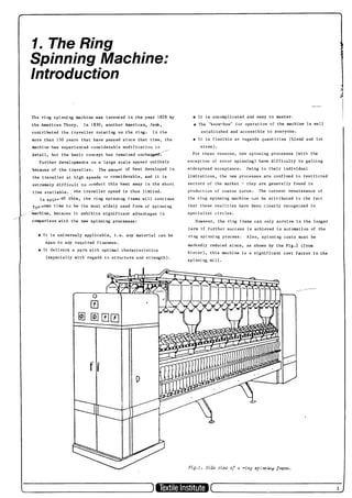 W.klein;A practical guide to ring spinning