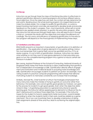 A Practitioner S Guide To Gamification Of Education | PDF