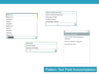 Pattern: Text Field Autocompletion<br />