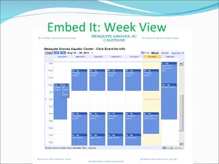 Embed It: Week View 