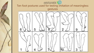 Ten foot postures used for testing imitation of meaningless
gestures
 